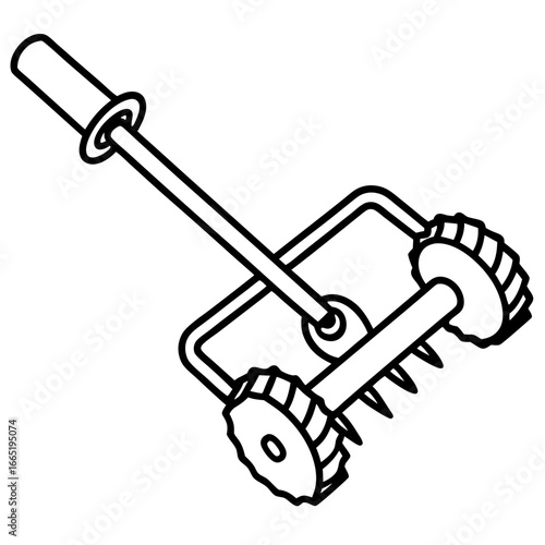 Manual Cultivator Vector