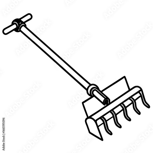 Manual Cultivator Vector