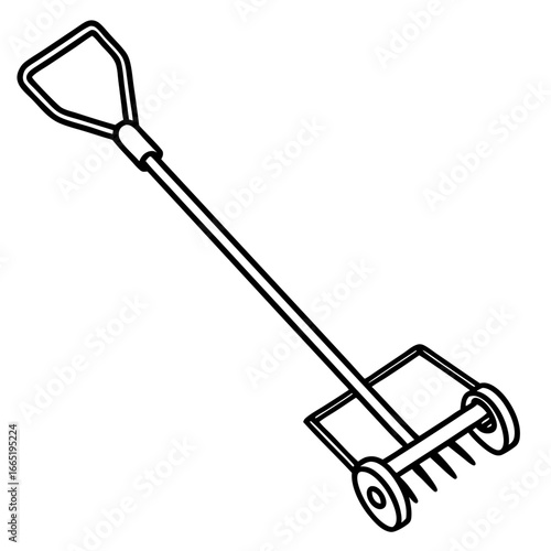 Manual Cultivator Vector