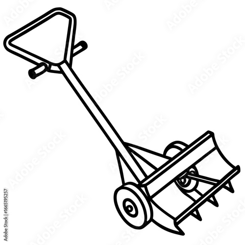 Manual Cultivator Vector
