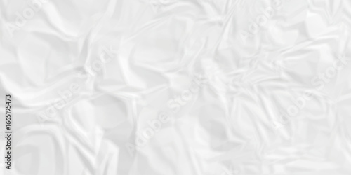 Wrinkle ripped creased white crumple aged closeup craft document grunge recycling paper background.	