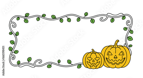 Create fun Halloween invitations with a cute pumpkin frame for a spooky holiday party everyone will love