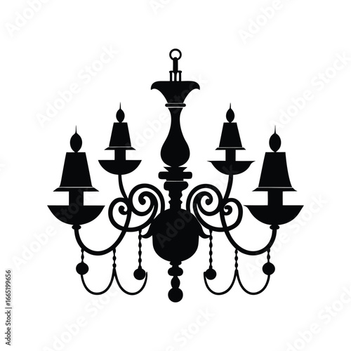 chandelier vector illustration