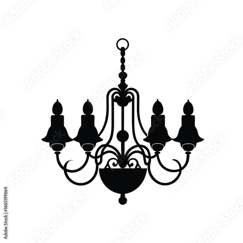chandelier vector illustration