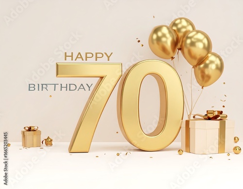 Gold 70th birthday celebration (1)