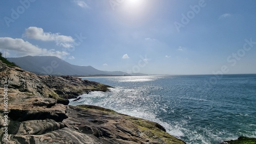 Beach of Maricá, black point