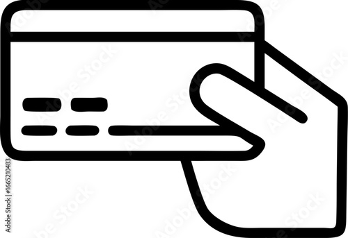 credit card vector icon on white or transparent background. supermarket or grocery icons items Stroke icon collections. Editable Stroke icon collection Outline icon.