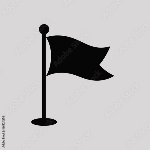 black and white flag