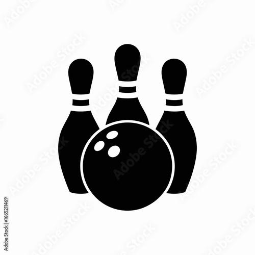 bowling ball and pins
