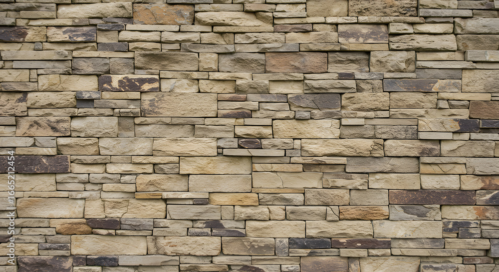 Fototapeta premium Old stone and brick wall texture background