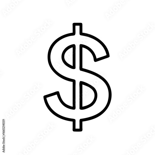 Dollar Currency Icon for Finance and Banking