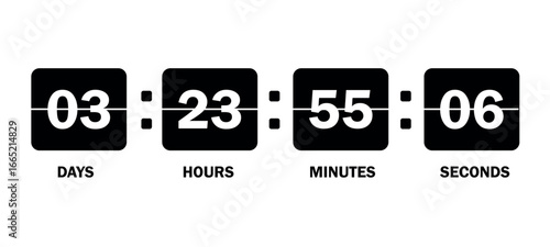 new year counter. countdown timer collection. countdown clock for app, ui, ux, website. timer png and vector illustration on transparent background