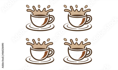 Coffee Splash Icons