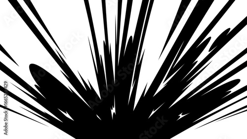 衝撃の光の背景イラスト_16:9
