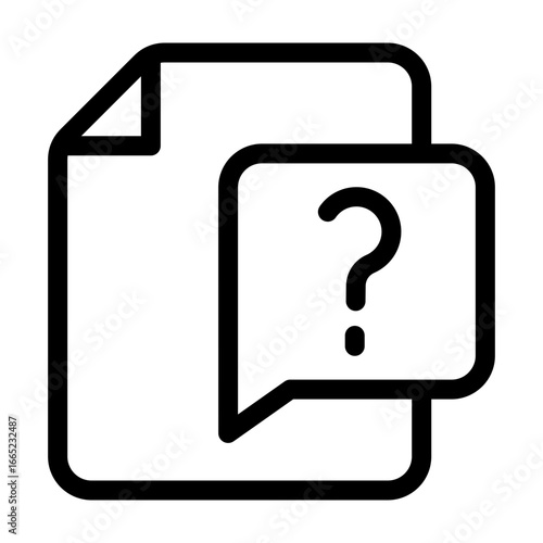 Question simple icon vector illustration for ui ux and app design needs