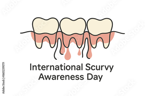 Awareness campaign for International Scurvy Awareness Day highlighting gum health and nutrition
