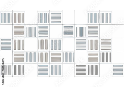 Abstract horizontal lines and ellipses pattern on white background for minimalistic design and copy space