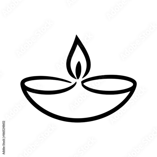 Elegant Diwali diya lamp symbol of light hope and celebration for festive design projects