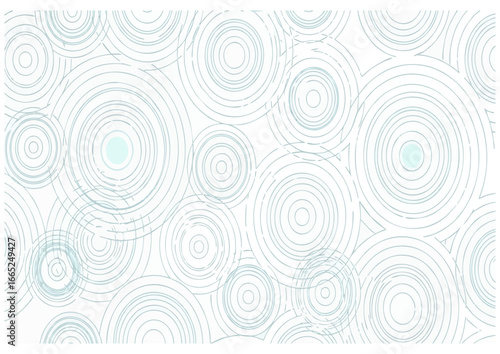 Abstract horizontal lines and ellipses pattern on white background for minimalistic design and copy space