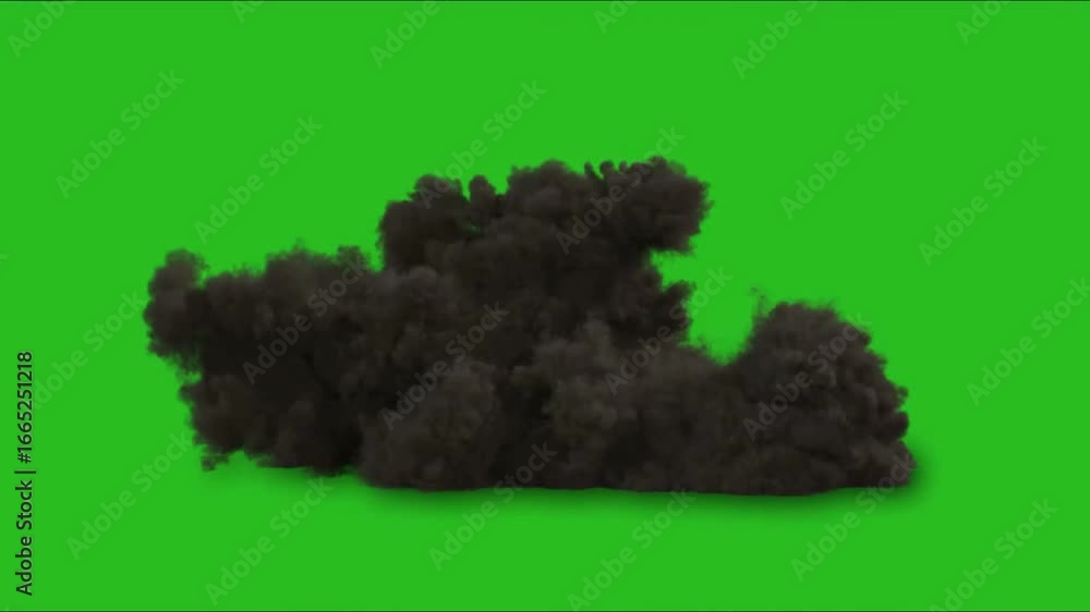 Smoke Explosion Effect Green Screen 4k.Smoke Explosion Green Screen 4k ...