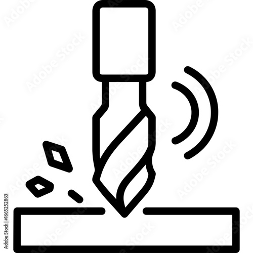 Cnc router bit outline vector