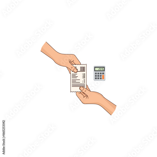 Financial accounting management and teamwork to calculate profit. Report for winning leadership strategy, employer decision, study, and planning progress clip art