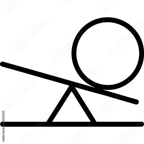Tipping point critical threshold outline vector