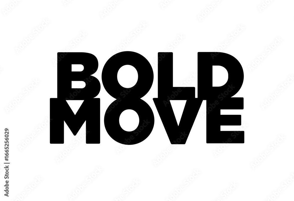 Fototapeta premium Bold typography art featuring the phrase 