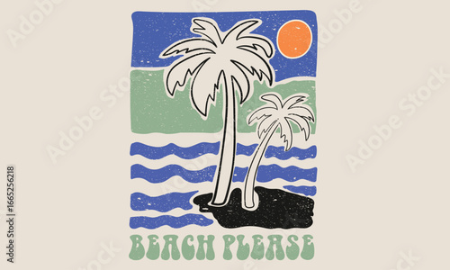 Beach please. Tropical palm tree design. Sunshine paradise graphic print design. Beach modern abstract art. Sunshine on my mind. Summer vibes artwork.