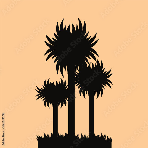 Palmyra Palm Tree Illustration