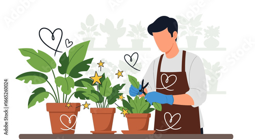 Loving Care for Indoor Plants: A Gardener's Passion for Cultivating Greenery at Home