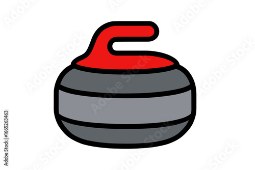 Vector Illustration of Curling Stone Icon