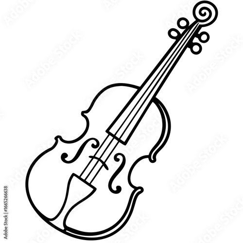 violin vector illustration
