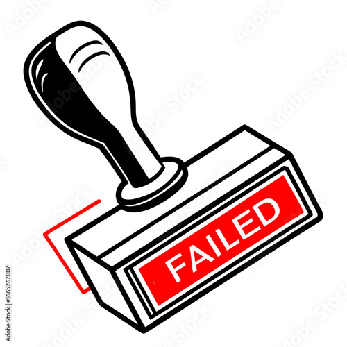 rubber stamp with text