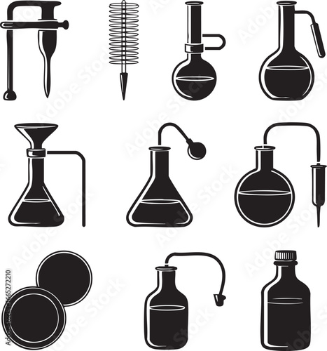 set of laboratory equipment