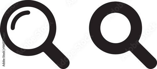 Magnifier - Illustration Icons stock illustration