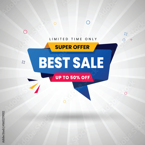 Best Sale Super Offer Limited Time Only Promotion Banner