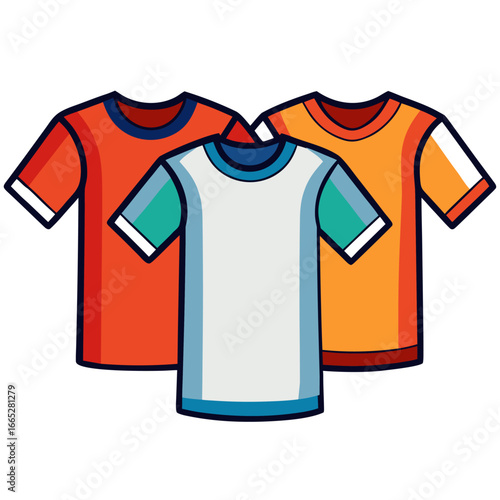 Cotton tee shirt vector illustration for men's casual clothing design template