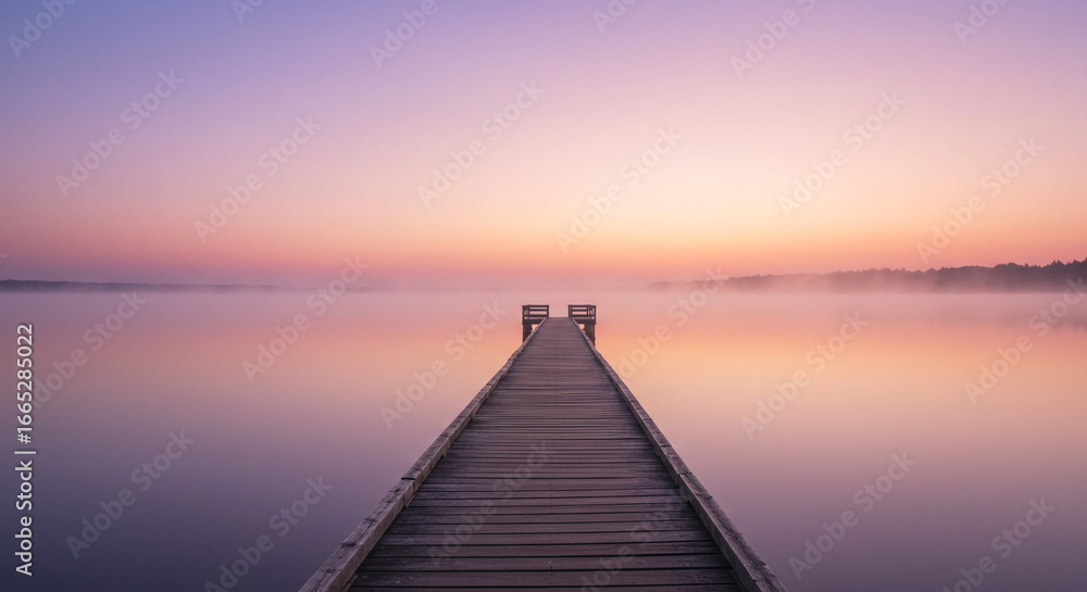 Fototapeta premium pier on the lake