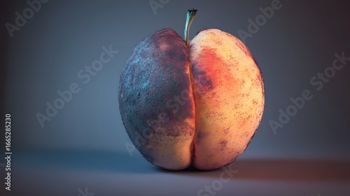 Decaying Peach Fruit Still Life Studio Shot