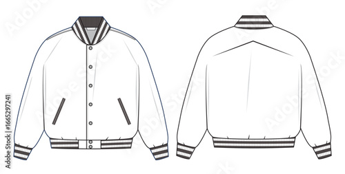 varsity jacket mockup template front and back