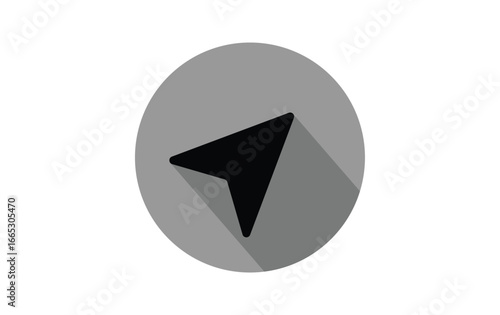 Navigation arrow icon vector eps10.