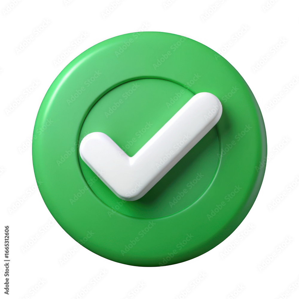3d green checkmark icon isolated on transparent background 3d green checkmark icon isolated on transparent background