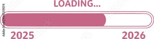 Year 2025 loading into 2026 with progress bar