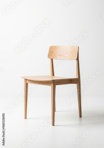 Wallpaper Mural Minimal wooden chair, modern wooden chair image, furniture for home decoration Torontodigital.ca