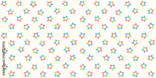 vintage colorful pastel stars seamless pattern. colorful little stars wallpaper for kid.
