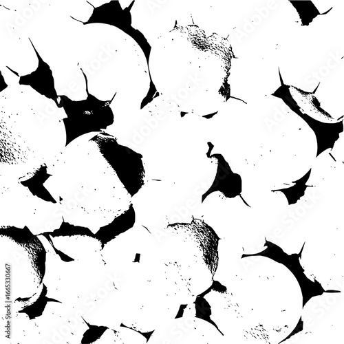 Abstract monochrome eggshell texture vector pattern design for background and wallpaper with cracked shells effect