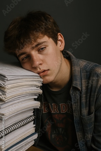 Sleepless Night Before Final Exam Preparation