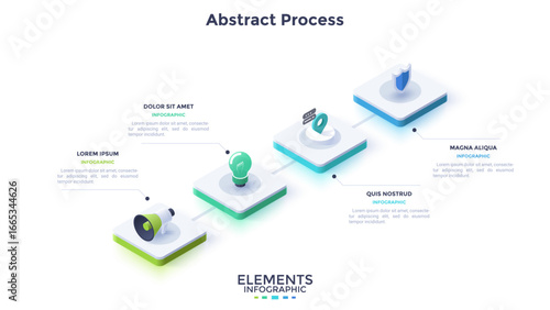 Modern Business Infographic Vector Banner