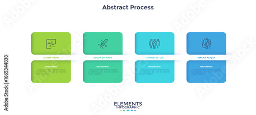 Modern Business Infographic Vector Banner